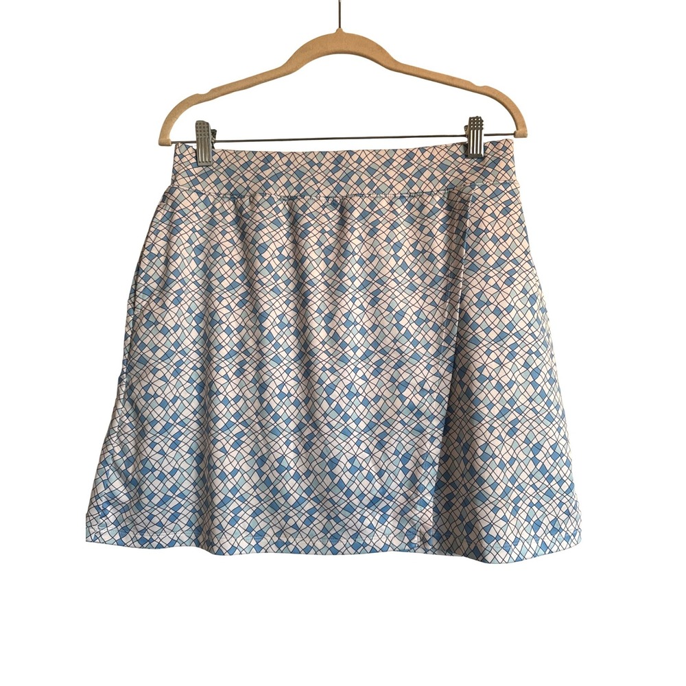 Pickleball Tennis Activewear Court Haley Skort‎ Blue Diamond Print Size M